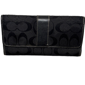 Coach Black Women's Wallet checkbook holder